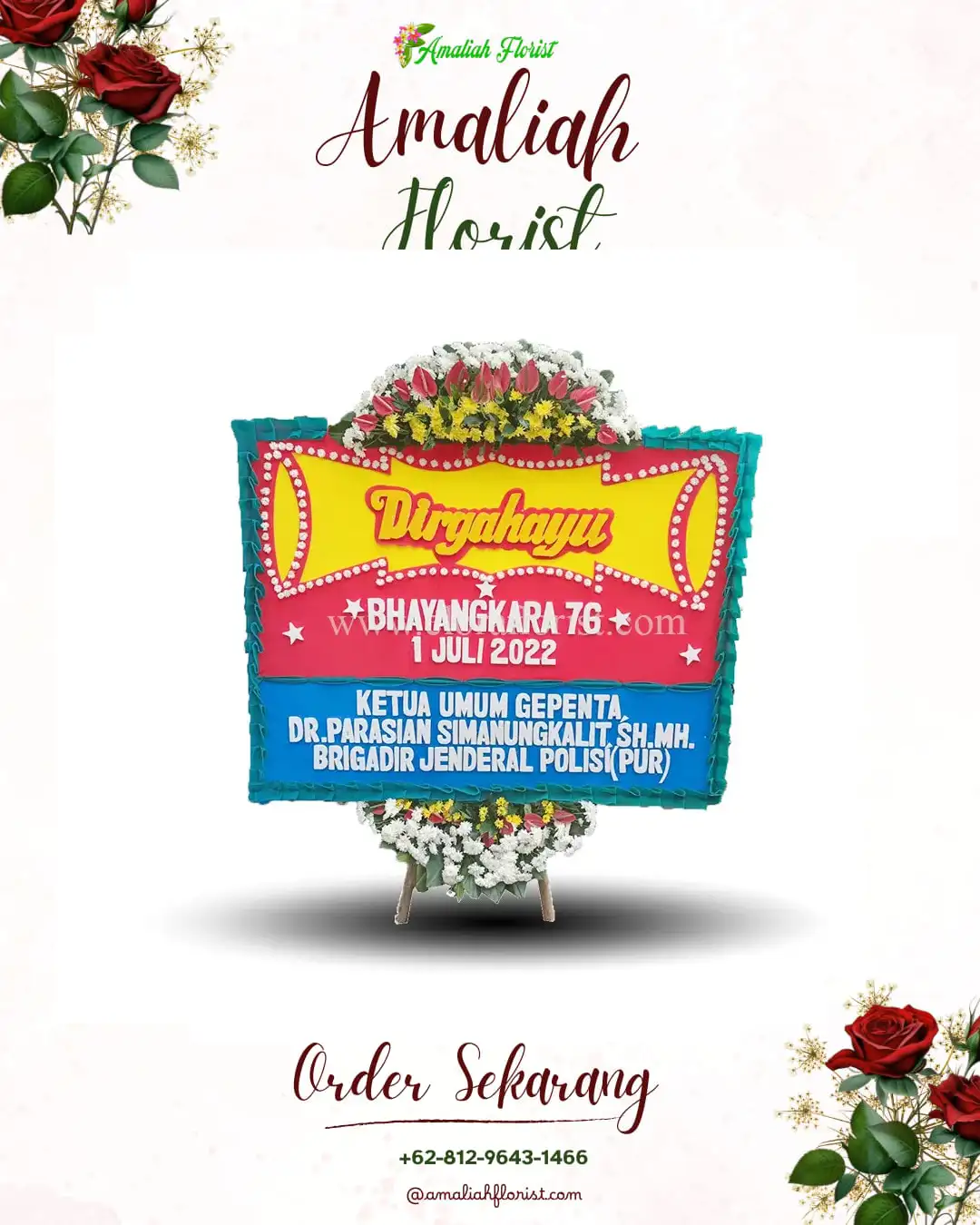 Papan Bunga HUT Ulang Tahun Mlati